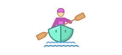 Image for Kayaking Sport Game Cricut SVG Design