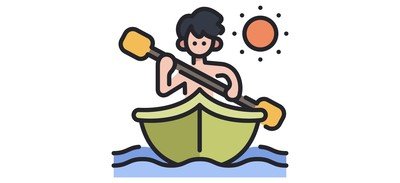 Image for Kayaking And Sun Kayaking Boating Cricut SVG Design