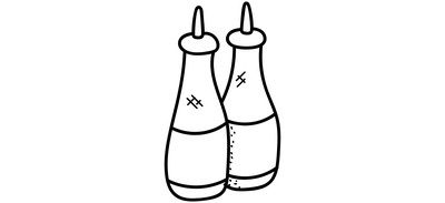 Image for Ketchup Bottles Sauce Cricut SVG Design