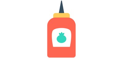 Image for Ketchup Bottle Tomato Cricut SVG Design