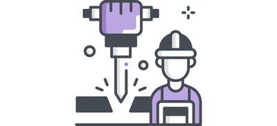 Image for Labor Worker Jackhammer Cricut SVG Design