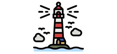 Image for Lighthouse Tower Signaling Guide Sea Cricut SVG Design