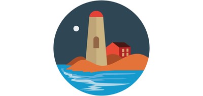 Image for Lighthouse Building Seaside Cricut SVG Design