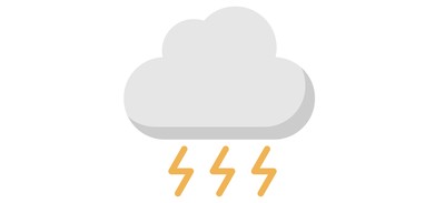 Image for Free Lightning Cloud Thunder Cricut SVG Design