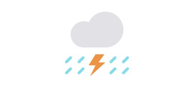 Image for Lightning Cloud Thunder Cricut SVG Design