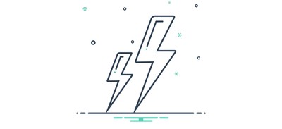 Image for Free Lightning Storm Thunder Cricut SVG Design