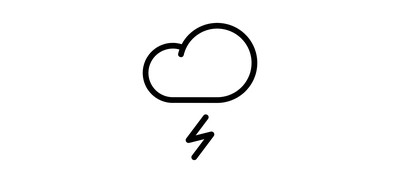 Image for Lightning Cloud Rain Cricut SVG Design