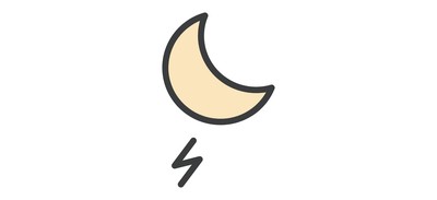 Image for Lightning Night Moon Cricut SVG Design