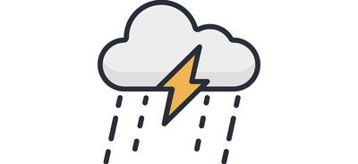 Image for Lightning Rain Storm Cricut SVG Design