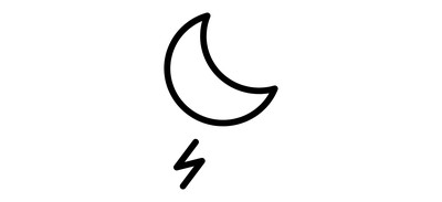 Image for Lightning Night Moon Cricut SVG Design