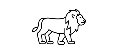 Image for Lion Big Cat Animal Cricut SVG Design