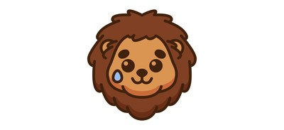 Image for Lion Emoji Emoticon Cricut SVG Design