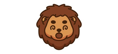 Image for Lion Emoji Emoticon Cricut SVG Design