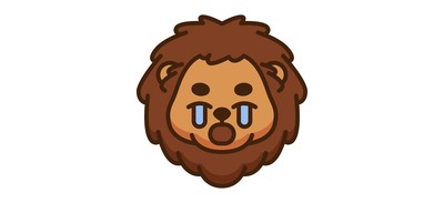 Image for Lion Emoji Emoticon Cricut SVG Design