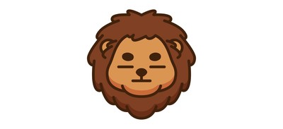 Image for Lion Emoji Emoticon Cricut SVG Design