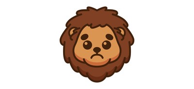 Image for Lion Emoji Emoticon Cricut SVG Design