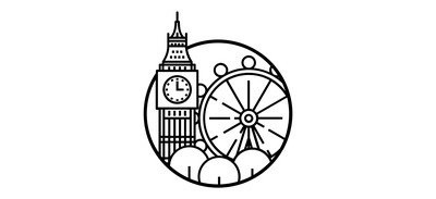 Image for London Famous Building Landmark Cricut SVG Design