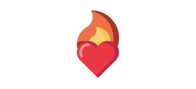 Image for Free Love Heart Fire Cricut SVG Design