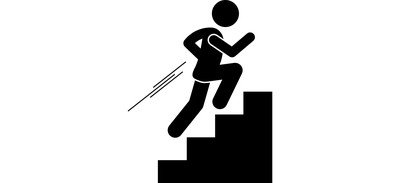 Image for Man Fast Running On Stairs Fast Running Cricut SVG Design