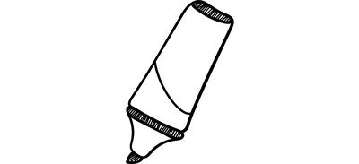 Image for Marker Highlighter Pen Cricut SVG Design