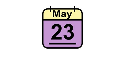 Image for May Calendar Date Cricut SVG Design