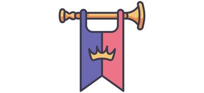 Image for Medieval Trumpet Royal Cricut SVG Design