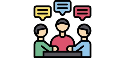 Image for Free Meeting Discussion Team Meeting Cricut SVG Design