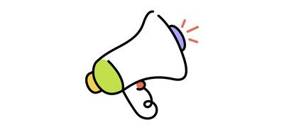 Image for Loudspeaker Megaphone Announcement Announcement Cricut SVG Design