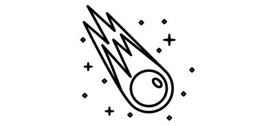 Meteor Meteorite Alien Cricut SVG Design