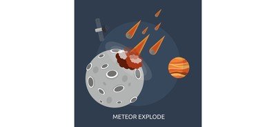 Image for Meteor Explode Galaxy Cricut SVG Design