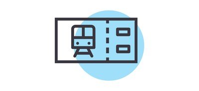 Image for Metro Train Ticket Cricut SVG Design