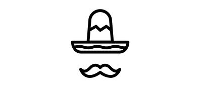 Image for Mexican Hat And Mustache Moustache Cap Cricut SVG Design