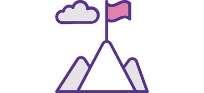 Image for Mountain Flag Achievement Cricut SVG Design