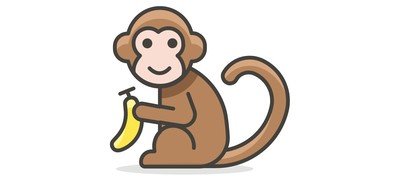 Image for Free Monkey Animal Cricut SVG Design