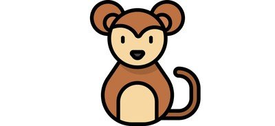 Image for Free Monkey Cricut SVG Design