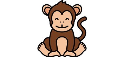 Image for Monkey Animal Forest Cricut SVG Design