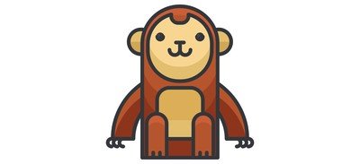 Image for Monkey Animal Cricut SVG Design