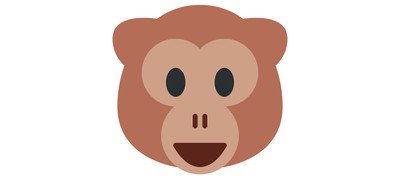 Image for Free Monkey Face Human Cricut SVG Design