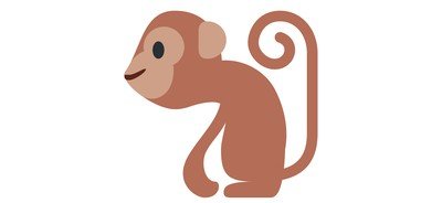 Image for Free Monkey Primate Tail Cricut SVG Design