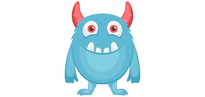 Image for Oni Blue Cartoon Devil Cricut SVG Design