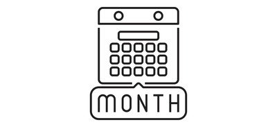 Image for Month  Cricut SVG Design