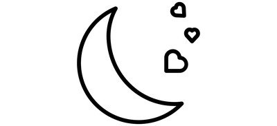 Image for Moon Valentine Heart Cricut SVG Design