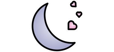 Image for Moon Valentine Heart Cricut SVG Design