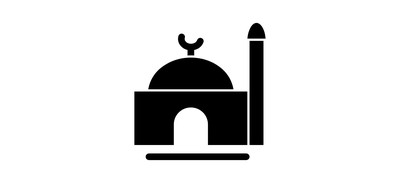 Image for Free Mosque Islamic Mosque Glyph Cricut SVG Design