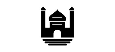 Image for Free Mosque Islamic Mosque Glyph Cricut SVG Design