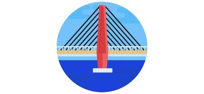 Image for Most Milenijny Bridge Footbridge Cricut SVG Design