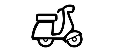 Image for Motor Scooter Delivery Cricut SVG Design