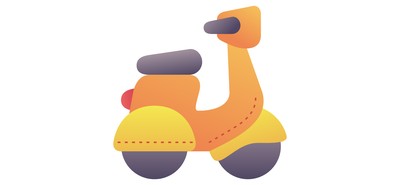 Image for Motorcycle Delivery Bike Scooter Cricut SVG Design