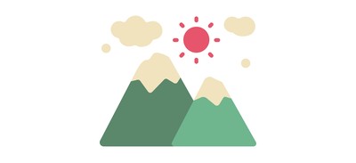 Image for Mountain Forest Hill Cricut SVG Design