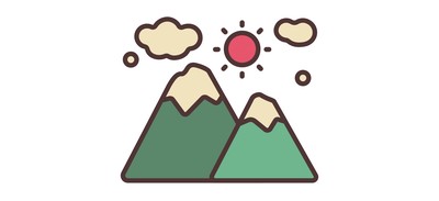 Image for Mountain Forest Hill Cricut SVG Design